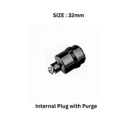 EQOfluids - Internal Plug with Purge 32 mm