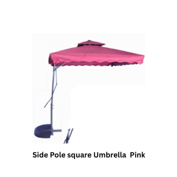 Side Pole square Umbrella Pink