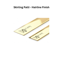 Infinity Skirting Patti SS-304 Decorative Profiles gold Hairline Finish