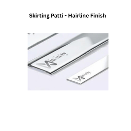 Infinity Skirting Patti SS-304 Decorative Profiles Silver Hairline Finish