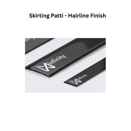 Infinity Skirting Patti SS-304 Decorative Profiles Black Hairline Finish