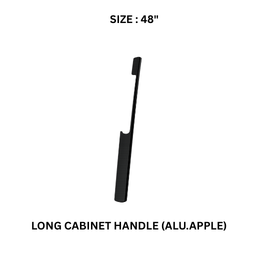 Victor Long Cabinet Handle (ALU.APPLE) Cp/Black 48’’