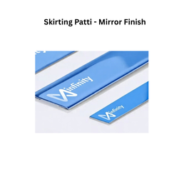 Infinity Skirting Patti SS-304 Decorative Profiles Blue Mirror Finish
