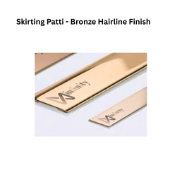 Infinity Skirting Patti SS-304 Decorative Profiles Bronze Hairline Finish