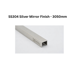 Infinity U-Profile SS304 Decorative profiles Silver Mirror Finish - 3050mm