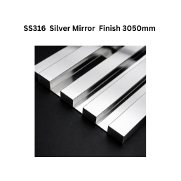 Infinity Fluted Panel SS316 Silver Mirror Finish 3050mm
