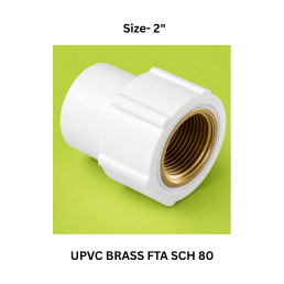 Ajay Greenline Upvc Brass Fta Sch 80 - 50 mm