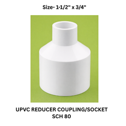 Ajay Greenline Upvc Reducer Coupling / Socket Sch 80 - 40 mmx20 mm
