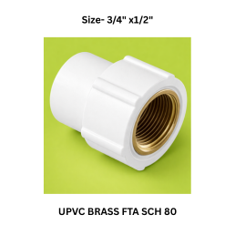 Ajay Greenline Upvc Brass Fta Sch 80 - 20 mm x15 mm