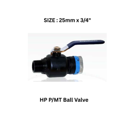 EQOfluids - HP P/MT Ball Valve 25 mm x3/4"