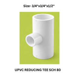 Ajay Greenline Upvc Reducing Tee Sch 80 - 20 mm x 20mm x15 mm