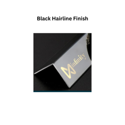 Infinity L-Profile SS-304 Decorative Profiles Black Hairline Finish
