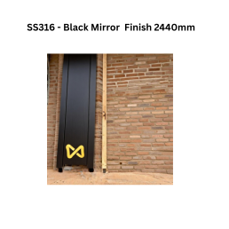 Infinity - Profile SS316 Collar profiles Black Mirror Finish 2440mm