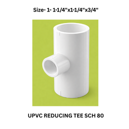 Ajay Greenline Upvc Reducing Tee Sch 80 - 32 mm x32 mm x20 mm