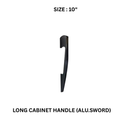 Victor Long Cabinet Handle (ALU.SWORD) Cp/Black 10’’