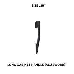 Victor Long Cabinet Handle (ALU.SWORD) Cp/Black 18’’