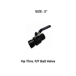 EQOfluids - HP Thre. F/F Ball Valver 1"