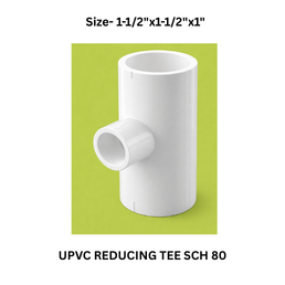 Ajay Greenline Upvc Reducing Tee Sch 80 - 40 mm x40 mm x25 mm
