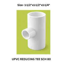 Ajay Greenline Upvc Reducing Tee Sch 80 - 40 mm x40 mm x32 mm