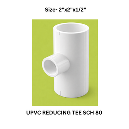 Ajay Greenline Upvc Reducing Tee Sch 80 - 50 mm x50 mm x15 mm