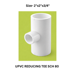 Ajay Greenline Upvc Reducing Tee Sch 80 - 50 mm x50 mm x20 mm