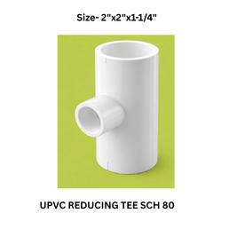 Ajay Greenline Upvc Reducing Tee Sch 80 - 50 mm x50 mm x32 mm