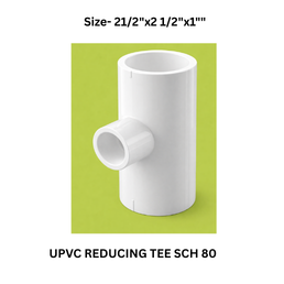 Ajay Greenline Upvc Reducing Tee Sch 80 - 65 mm x65 mm x25 mm
