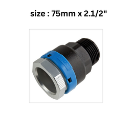 EQOair - Male Adaptor 75 mm x2.1/2"