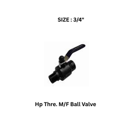 EQOfluids - HP Thre. M/F Ball Valve 3/4"