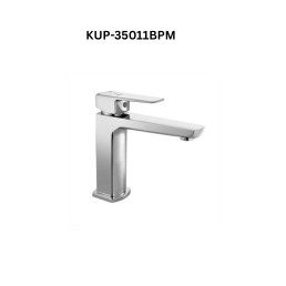 Jaquar Single Lever Basin Mixer without Popup Waste with 450mm Long Braided Hoses