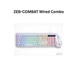 Zebronics Combat - Wired Combo White