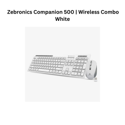 Zebronics Companion 500 | Wireless Combo White