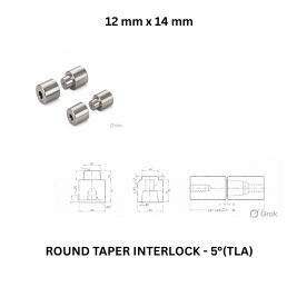 Round Taper Interlock - 5°(TLA) - 12 mm x 14 mm