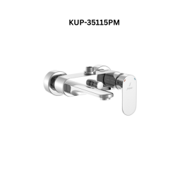 Jaquar Single Lever Wall Mixer with Provision for Connection to Exposed Shower Pipe (SHA-1211N) with Connecting Legs & Wall Flanges