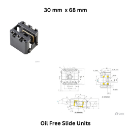 Oil Free Slide Units - 30 mm x 68 mm