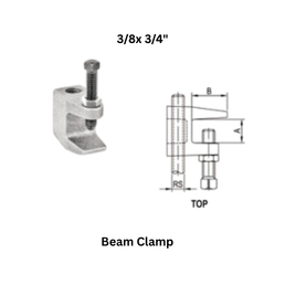 Tembo Beam Clamp - 3/8x 3/4"