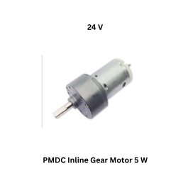 Sumit Engineering Works PMDC Inline Gear Motor 5 W - 24 V