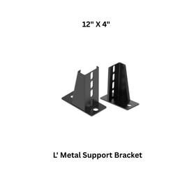 Luthra Pneumsys L' Metal Support Bracket - 12" X 4"