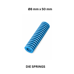 Die Springs Blue (SL) - Ø8 mm x 50 mm
