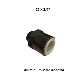 Luthra Pneumsys Aluminium Male Adaptor - 22 X 3/4"