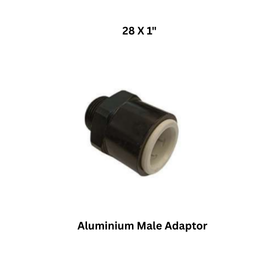 Luthra Pneumsys Aluminium Male Adaptor - 28 X 1"