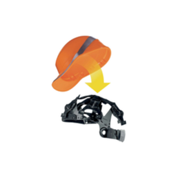 Delta Plus Harness V for Safety Helmet - Black - Bag Of 10 Spare Harness