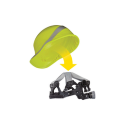 Delta Plus Harness VI for Safety Helmet - Black - Bag Of 10 Spare Harness