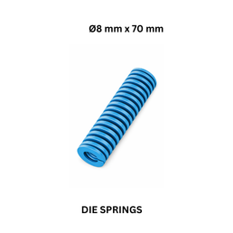Die Springs Blue (SL) - Ø8 mm x 70 mm