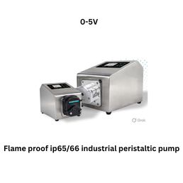 Fluid Masters Flame proof ip65/66 industrial peristaltic pump 0-5V