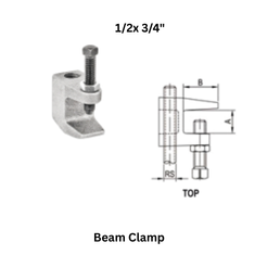 Tembo Beam Clamp - 1/2x 3/4"