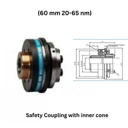 KBK Safety Coupling with inner cone - (60 mm 20-65 nm)