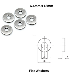 Tembo Flat Washers 6.4mm x 12mm