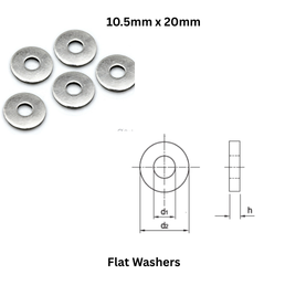 Tembo Flat Washers 10.5mm x 20mm