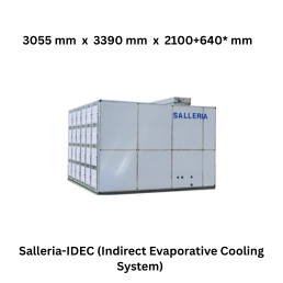 Salleria Solutions Salleria-IDEC (Indirect Evaporative Cooling System) - 3055 mm x 3390 mm x 2100+640* mm